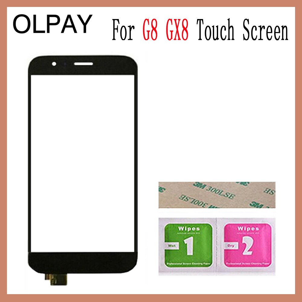 5.5" For Huawei G8 GX8 RIO-L01 RIO-L02 Touch Screen Glass Digitizer Panel Lens Sensor Adhesive+Wipes
