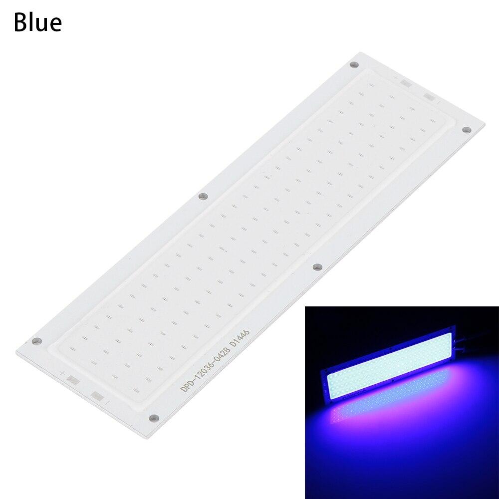 1 stk praktisk led-panellampe 12v 20w cob led strip lys høj effekt lampe chip varm / kold hvid 120 x 36mm indvendigt lys: Blå