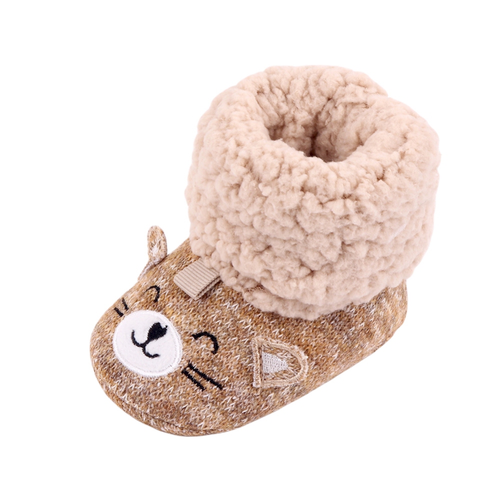 Autunno inverno stivali da bambino neonato autunno inverno stivali per ragazze ragazzi Fuzzy primi camminatori suola antiscivolo scarpe calde