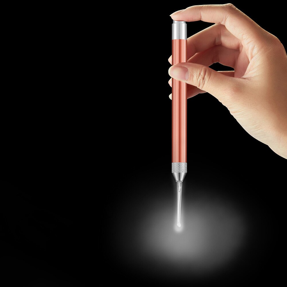 3Pcs/Set Kids LED Ear Pick Set Stainless Steel LED Flashlight Kids Adult Earwax Remover Spoon Cleaner Safe