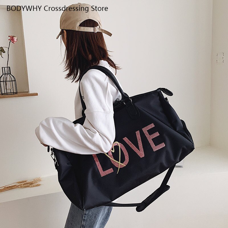 2020 nova bolsa de Viagem Saco de Viagem Saco de Lantejoulas Moda Feminina Diagonal Saco de Desporto Saco De Fitness Desgaste-resistente e À Prova D' Água