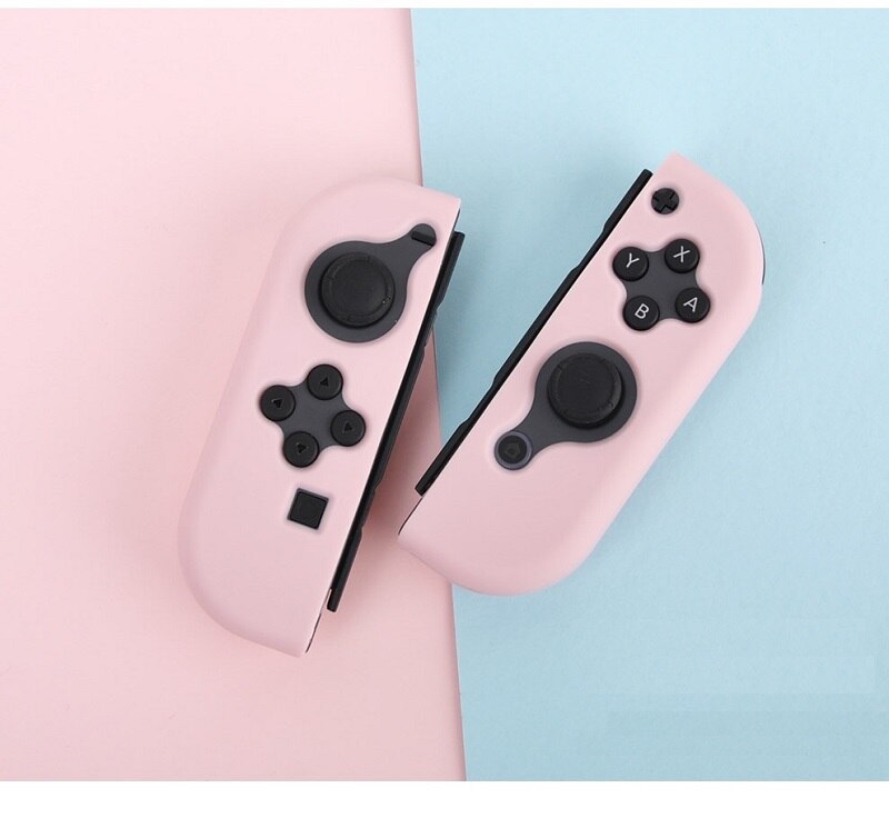 Funda protectora de silicona para Nintendo Switch Joy Con: Pink