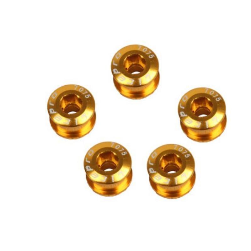 5Pcs Mtb Fiets Kettingwiel Schroeven Fietsen Kettingblad Wielbout Legering Plaat Nagels Tandwiel Racefiets Schroeven Voor Crankstel Onderdelen: 5PCS-Gold-6.5mm