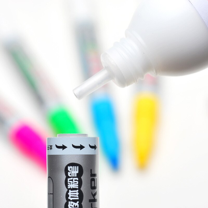 Erasable liquid chalk blackboard pen easy erasable white board pen dust-free environment-friendly