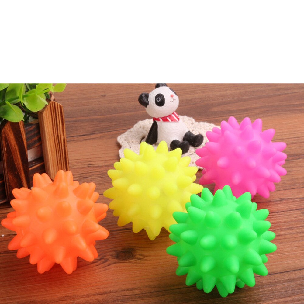 Rubberen Bal Speelgoed Mooie Hond Pet Fun Spikey Bal Bijten Kauwen En Speelgoed Tanden Schoonmaakproducten Voor Huisdier Speelgoed puppy