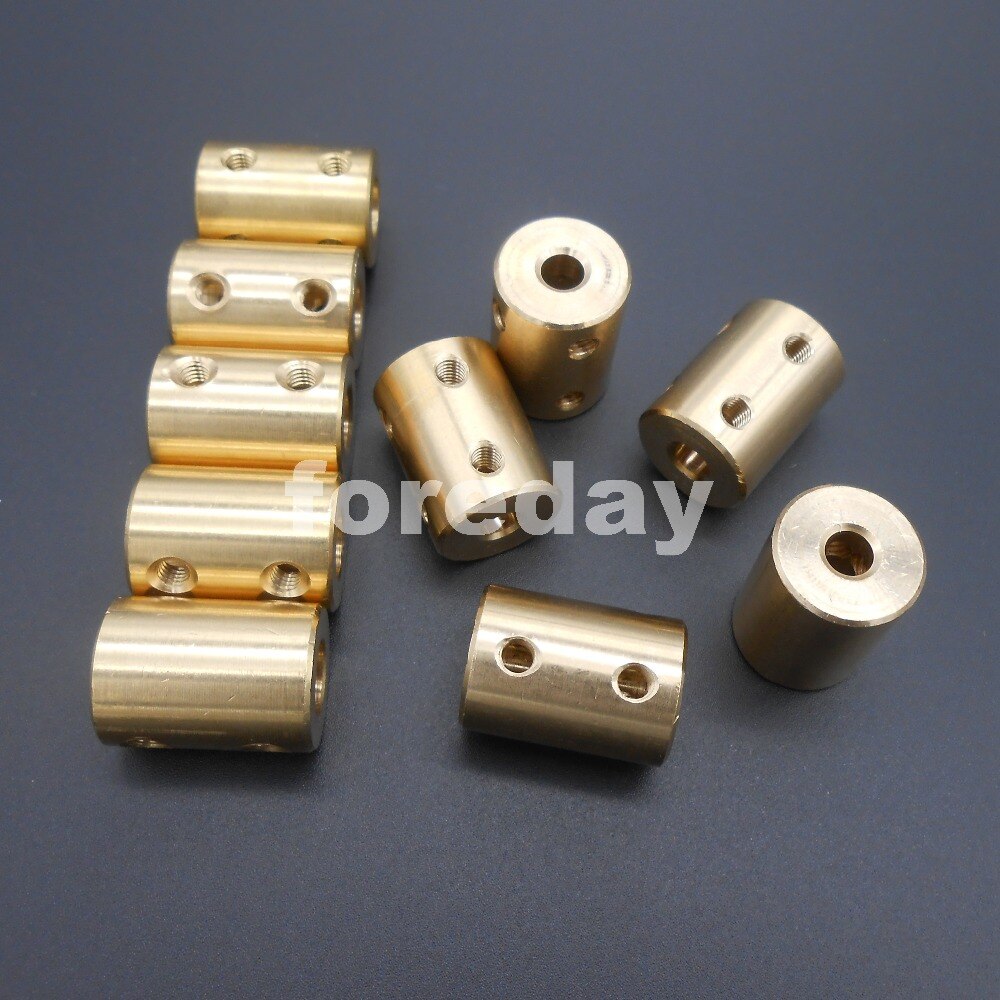 5PCS Coupling Coupler 5-5 5mm TO 5mm brass Shaft Motor rigid Coupling Coupler length 22mm *FD290X5+2