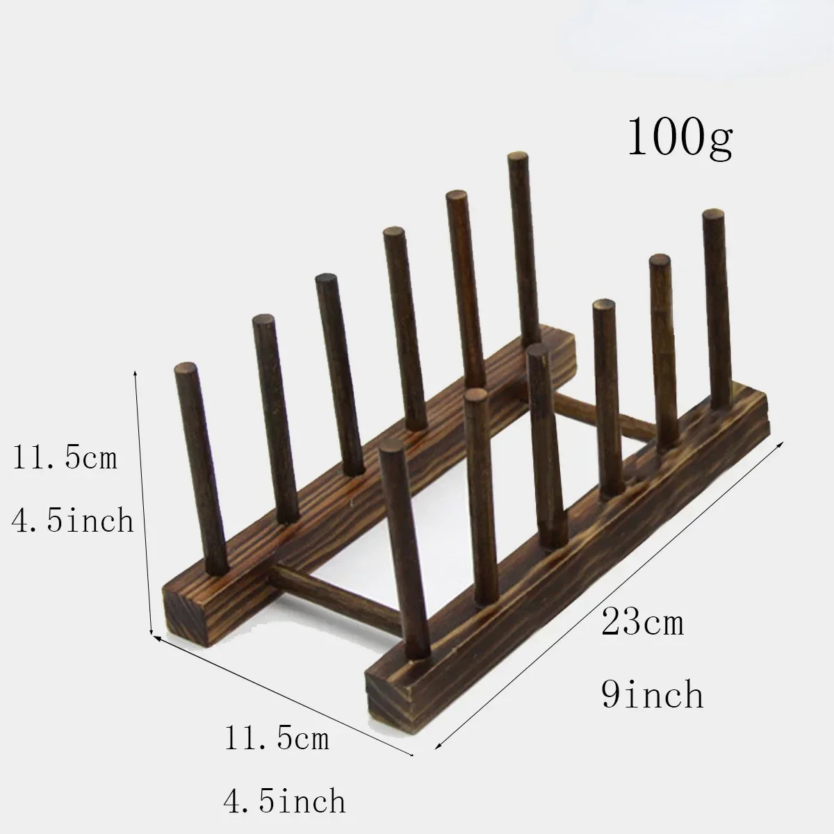 Wooden Kitchen Dish Drain Rack Dinnerware Storage Organizer Tray Plate Cup Drying Shelf Drainer Holders Table Book Display Stand: plum