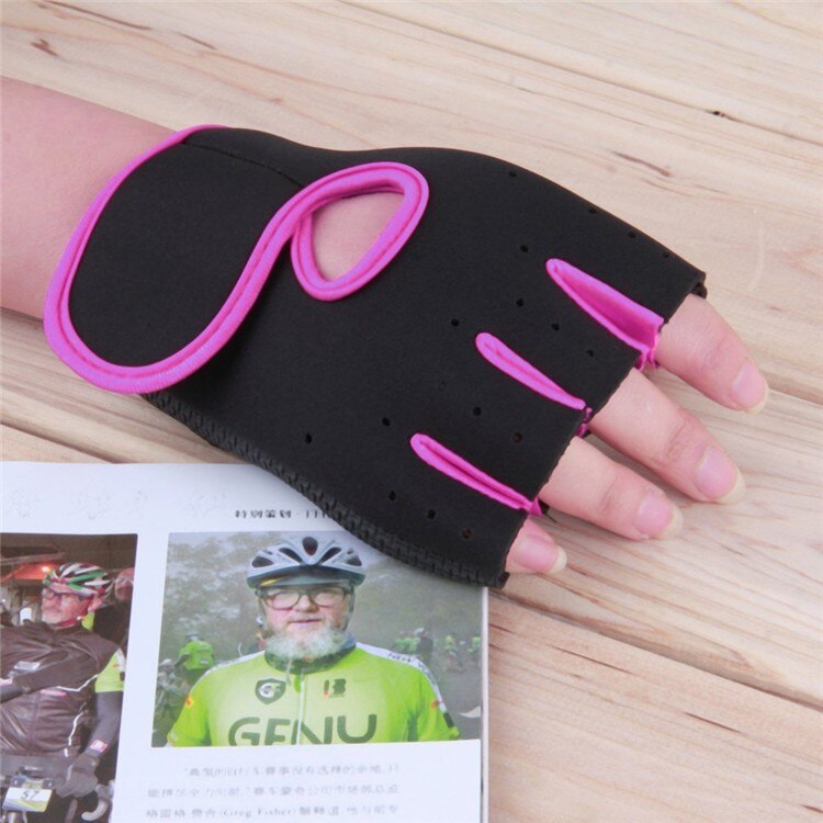 Fitness handsker mænd kvinder sport fingerløse vanter cykel bodybuilding vægtløftning motocykel mandlige kvinder & #39 ;s fitness fitness handsker