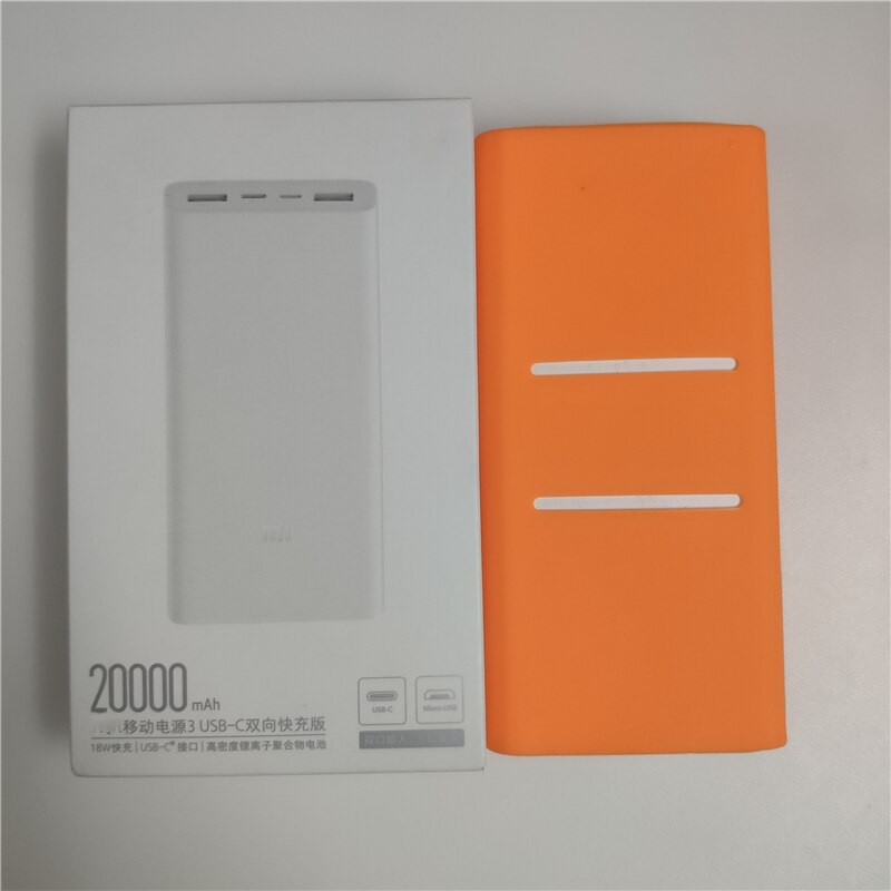 Case For Xiaomi Power bank 20000mAh 3 PLM18ZM 18W 2-Way Quick Charging USB C Portable Mi Powerbank 20000 external battery