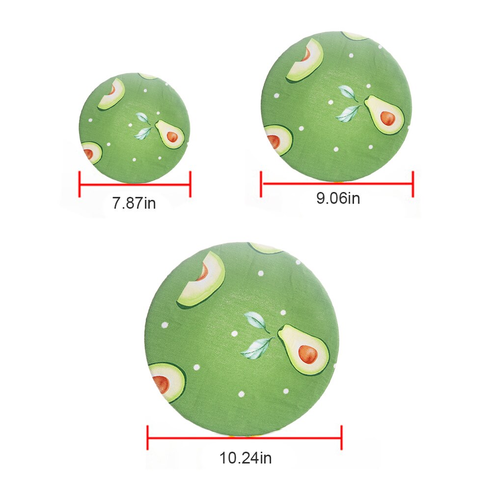 3pcs Elastic Band Stretch Lids Set Multi Sizes Cups Bowl Pot Lid Cover Pan Cooking Food Fresh Keeping Cover Kitchen Accessories: 02