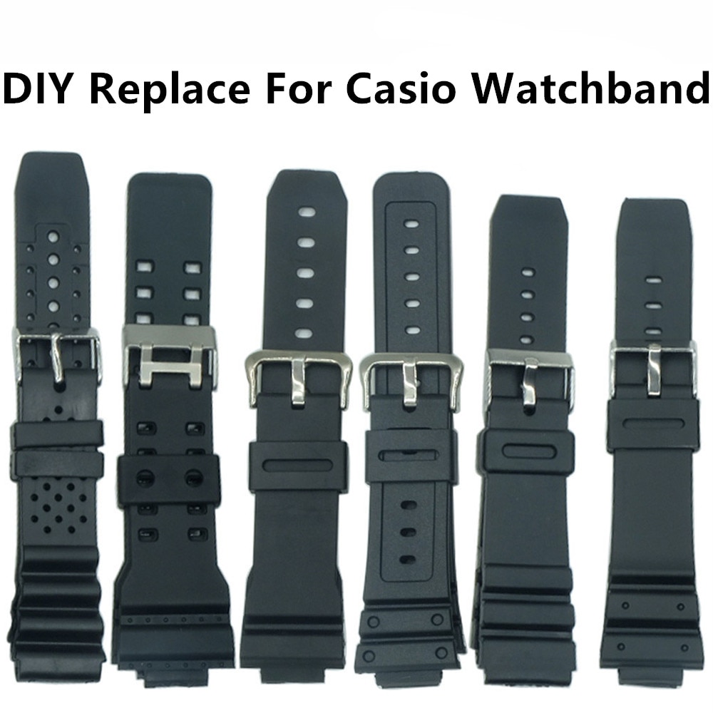 Für casio Uhren Armband Silikon Gummibänder EF Ersetzen Elektronische Armbanduhr Band Sport Uhr Straps 16mm 18mm 20mm 22mm