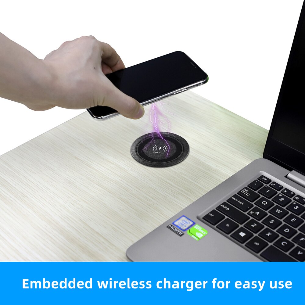 18w usb indbygget hurtig trådløs oplader kompatibel unik indbygget desktop mobiltelefon ladeplade bordmonteret hurtigoplader