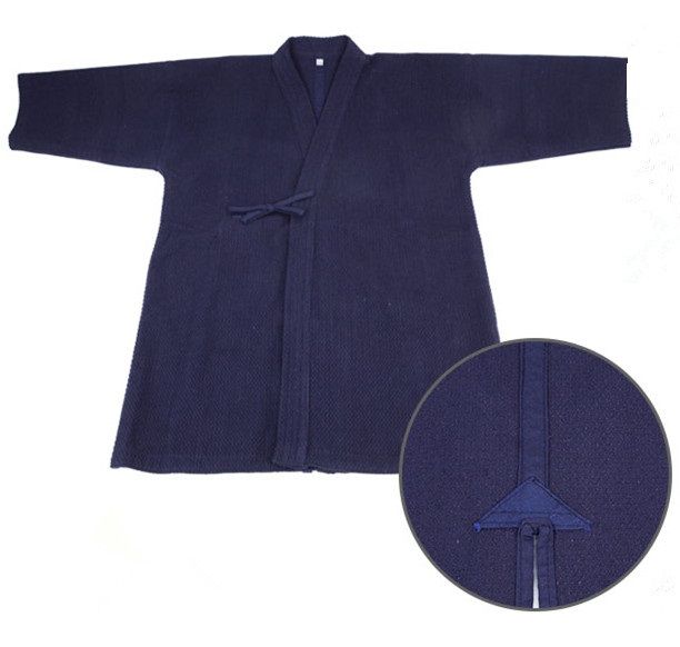 Japansk samurai stil baggy hakama byxor kimono kendo uniformer byxor kendo iaido aikido hakama hakama 70701: Blå toppar / Xl