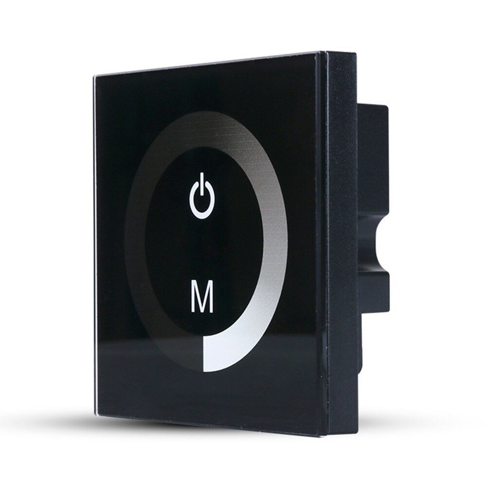 Dc 12v-24v controle de vidro sensível fácil instalar ajustável prático manual universal painel de toque dimmer montado na parede do diodo emissor de luz