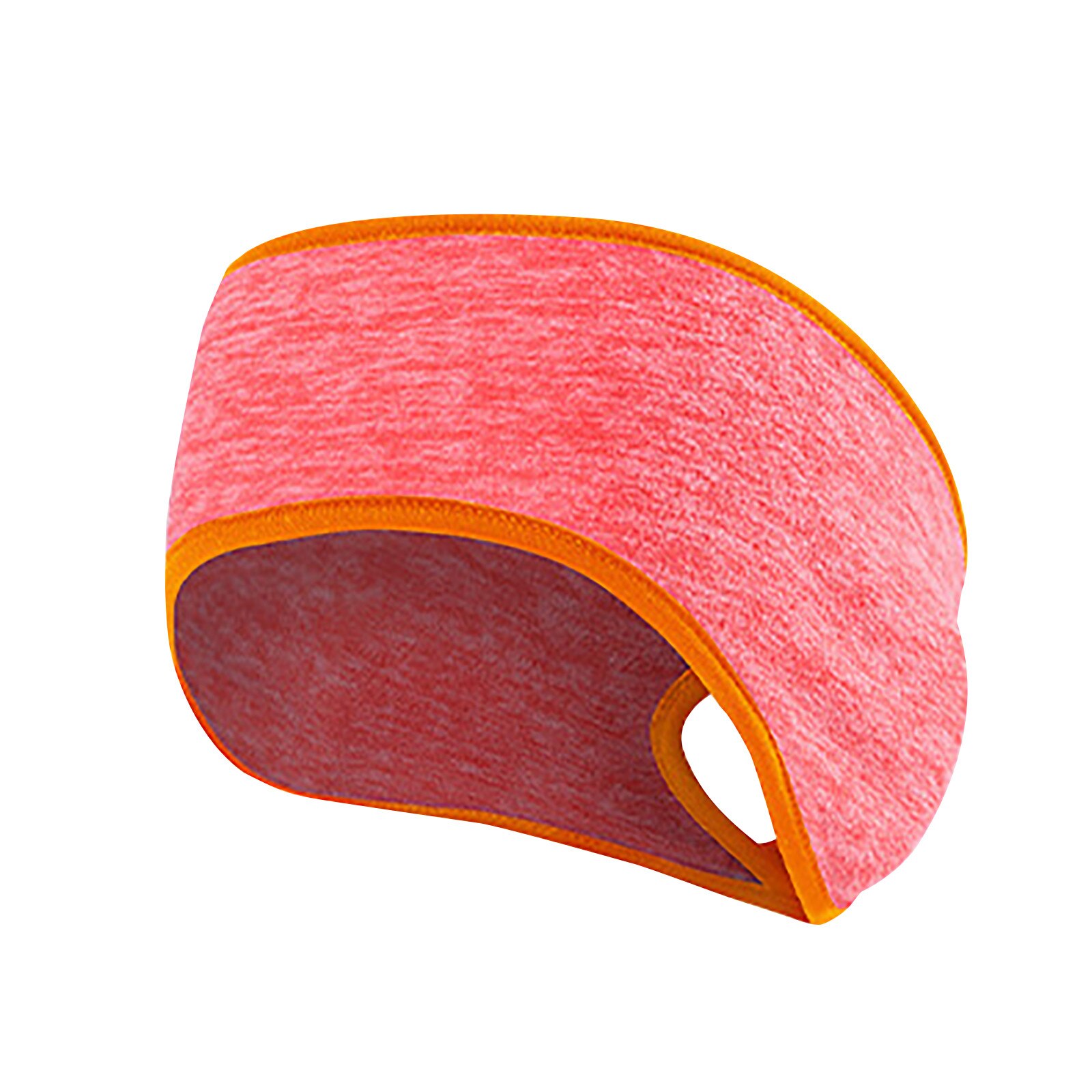 Ponytail Winter Headbands For Ear Warmer Muff Yoga Running Headband For Outdoor Diadema Pelo: Orange