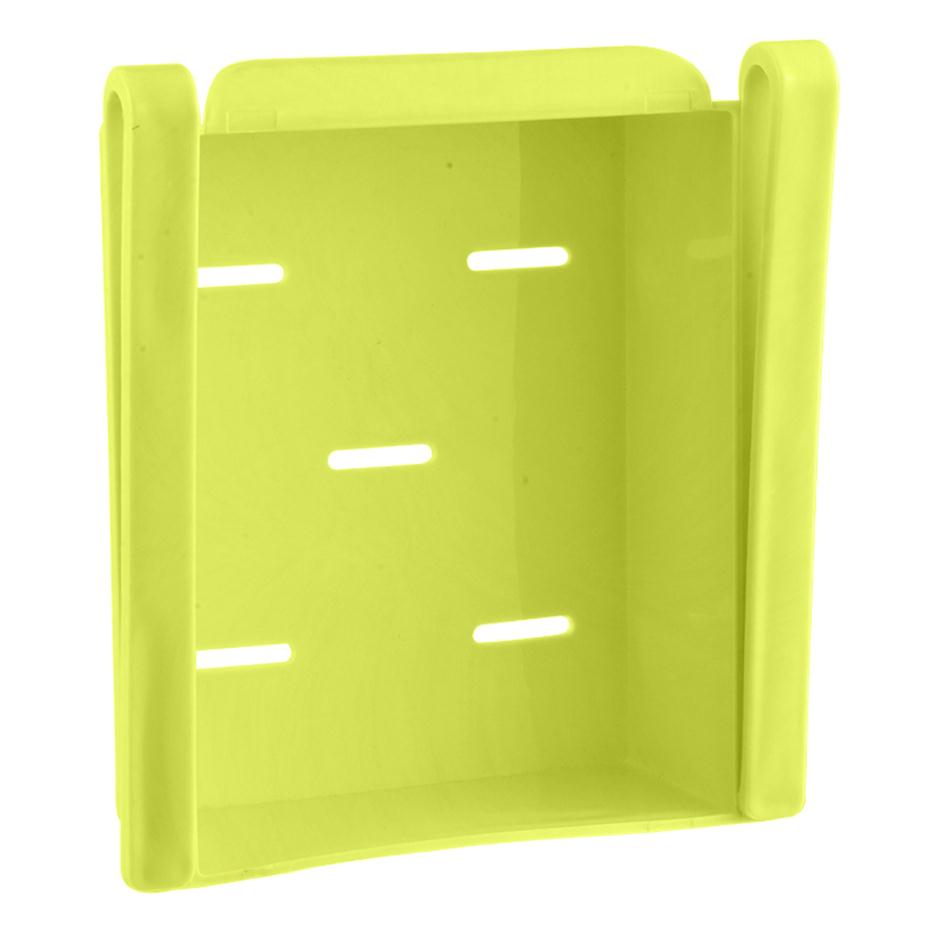 Mini ABS DIY Slide Kitchen Fridge Freezer Space Saver Organization Storage Rack Bathroom Shelf Rack Organizer Holder: 16.5x15.5x7cm green