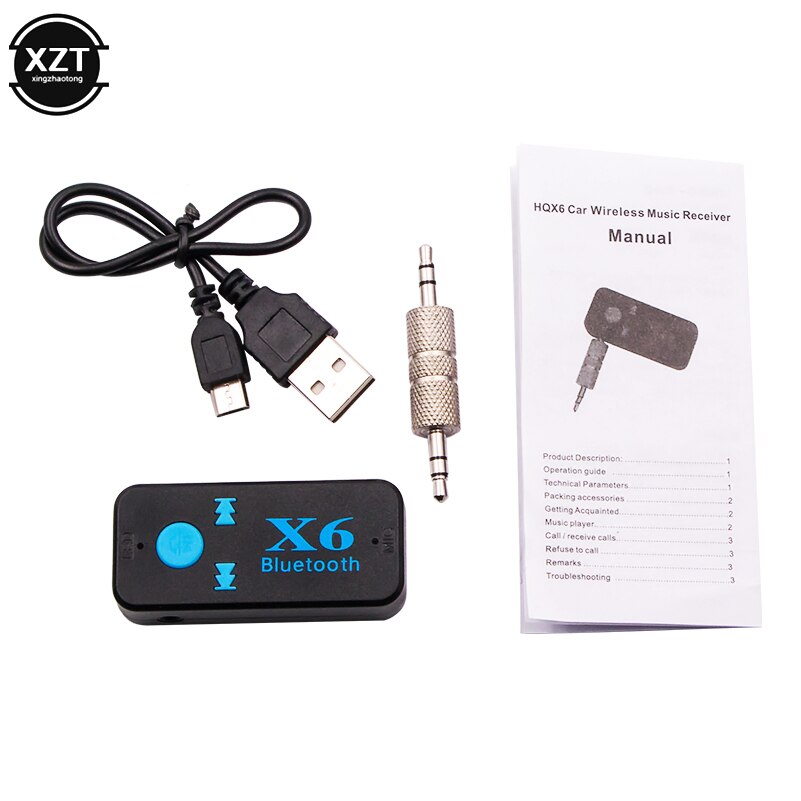 Bluetooth 4.1 Draadloze Usb-ontvanger Bluetooth Audio Adapter 3.5Mm Jack Aux Tf Kaartlezer Microfoon Handsfree Bellen Ondersteuning