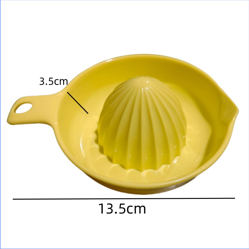 Presse-agrumes coloré sans effort, presse-agrumes manuel en plastique sans BPA, presse-fruits pressé à la main pour citron Orange, Gadgets de cuisine: jaune clair