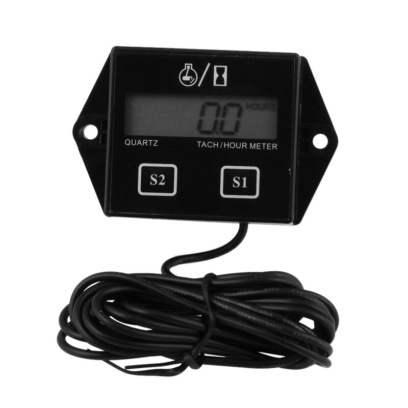 ELING Universele Digitale Toerenteller RPM REV Tegentoerental met Uurmeter 52mm (2 duim) 9-32V met Backlight