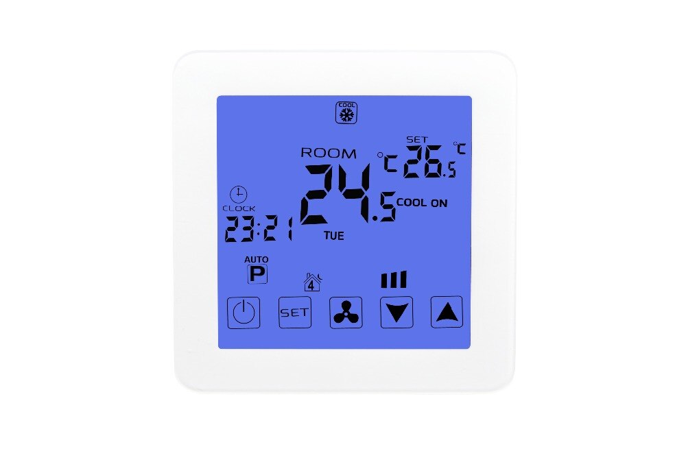 Smart room Touch screen elektrische thermostaat programmeerbare water vloerverwarming thermostaat