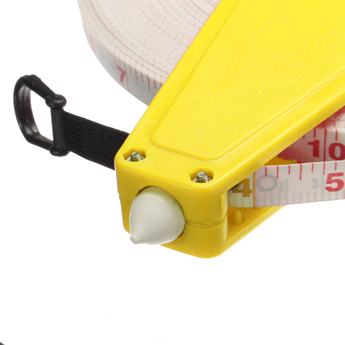 100M Surveyor Builders Handle Fiberglass Measure Tape Open Reel Measuring Tape 100 Metre Metric Measure Tool