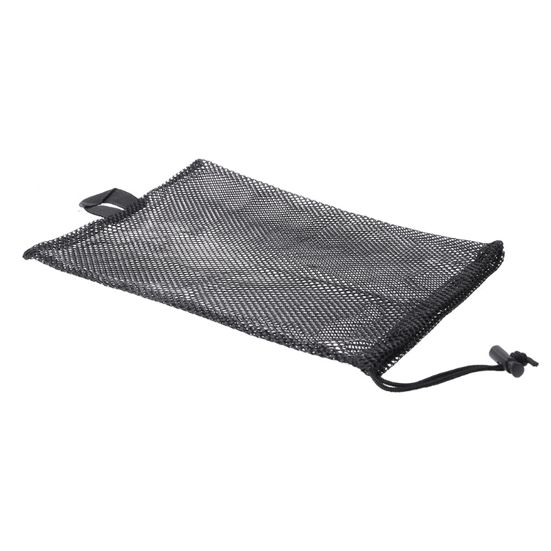 Bolsa de red de secado rápido para buceo, almacenamiento de aletas de Snorkel, deportes acuáticos, tipo cordón
