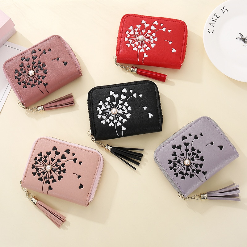 BOTUSI Women's Wallet Small Cartera Mujer Purse Women Wallets Cards Holder Coin Wallet Zipper Clutch Coin Purse Credit Card