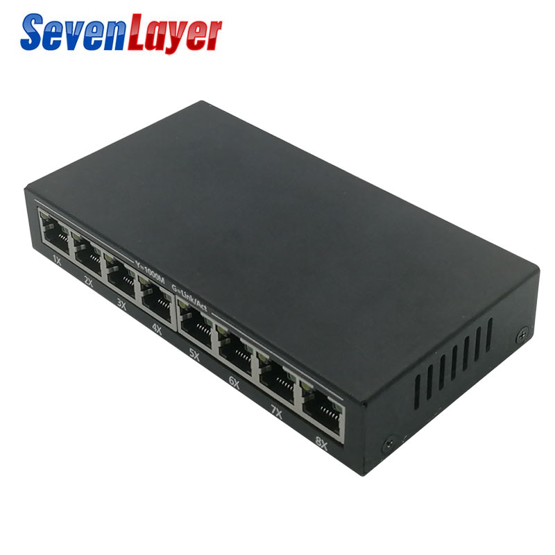 8 Port Gigabit Switch Desktop RJ45 Ethernet Switch 10/100/1000mbps Lan Hub switch 8 portas