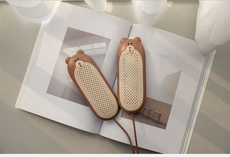 UVC sterylizator suszarka robić butów UV światło Sterlizer stała temperatura suszarka robić butów USB grzejnik dezodorujący w ultrafiolecie: brązowy