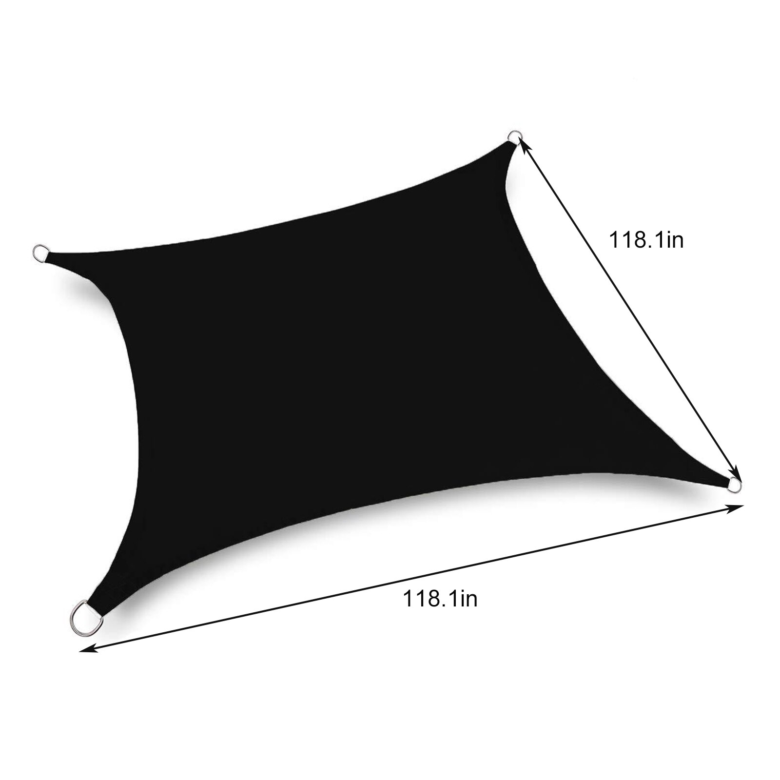 Triangle Sun Shade Sail Canopy For 98%UV Block Sun Shelter For Outdoor Facility&amp;Activities Backyard Awning Camp Tent: YELLOW