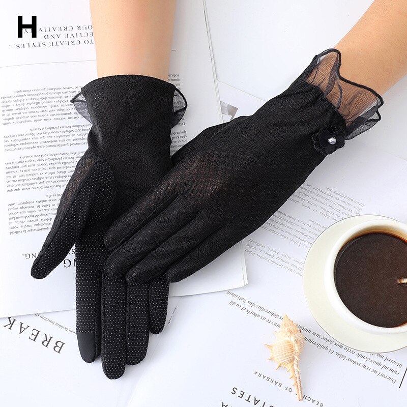 Mesh Breathable Gloves Outdoor UV-proof Riding Screen Show Party Household Summer Sun Protection Bike Cycling Mittens Guantes