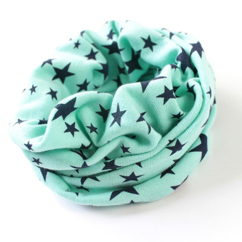 Bonnet d'hiver en coton chaud pour bébé garçon, bonnet, écharpe, bonnet, motif étoile: Bleu clair 1