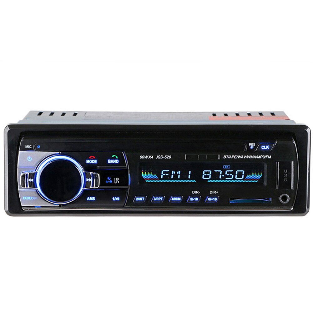 12V Bluetooth Car Stereo FM Radio MP3 Audio Player ChargerB SDX Auto Electronics Subwoofer In-Dash 1 DIN Autoradio