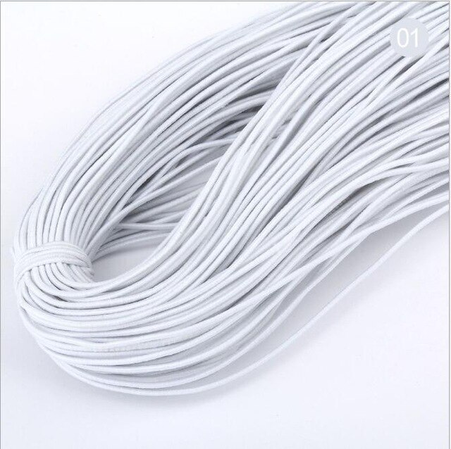1mm Colorful High-Elastic Round Elastic Band Round Elastic Rope Rubber Band Elastic Line DIY Sewing Jewelry Accessories 9yards: Gold