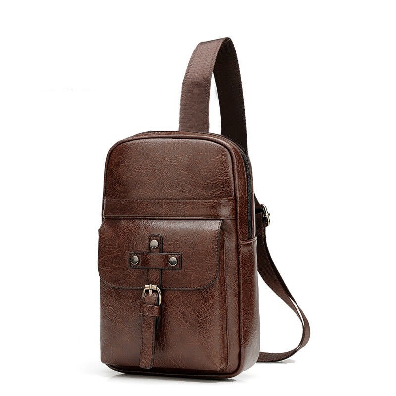 Mannen Mode College Student Handtas Diagonaal Tas Waterdichte Schoudertas Mannen Business Travel Crossbody Bag 150: small brown