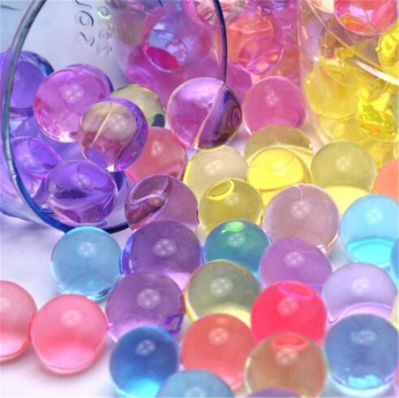 Perle d'eau de sol en cristal 50g, hydrogel, croissance de boue, boule de gelée magique, décoration de la maison, mariage 1