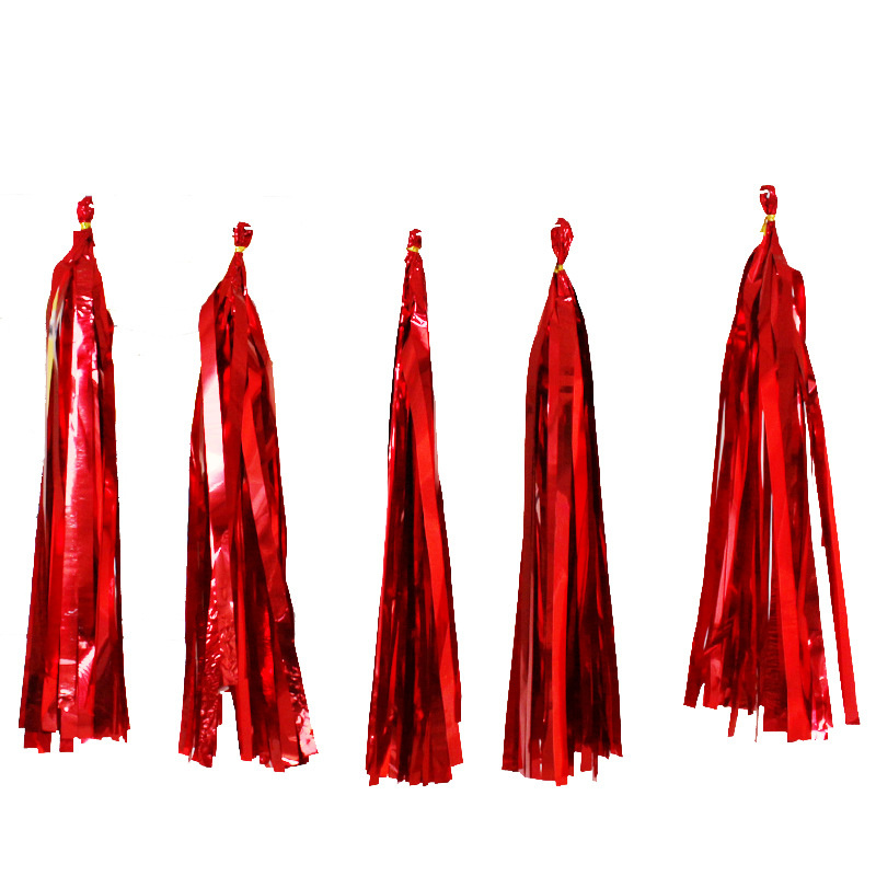 Ballons en ruban à paillettes et pampilles, 5 pièces, guirlande de décoration pour fête d'anniversaire, mariage, banquet, scène, fournitures de décoration