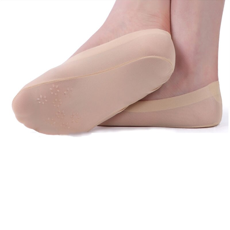 Summer Ladies Thin Sock Slippers Silicone Antiskid Ice Silk Socks Seamless Invisible Women Boat Socks