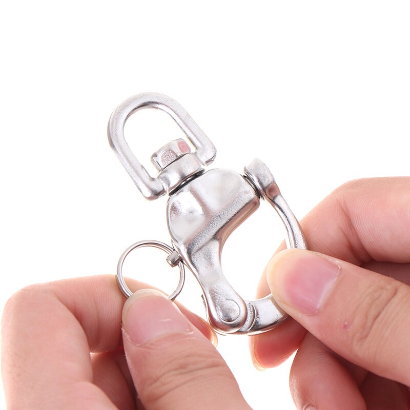 70mm Stainless Steel Quick Release Boat Chain Shackle Swivel Snap Hook