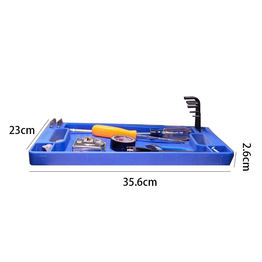 Universal Plastic Practical Flexible Workshop Tool Tray Non Slip Repair Durable Storage Box Strong Grips Accessories Packaging