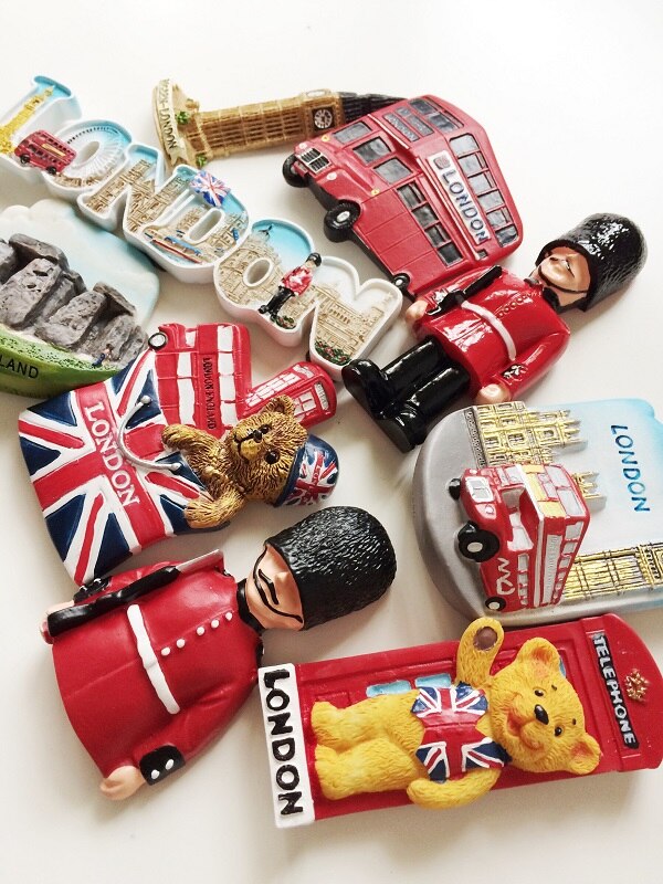 Metal 3D Fridge Magnets British Tourist Souvenir London Big Ben Decorative Refrigerator Magnetic Stickers