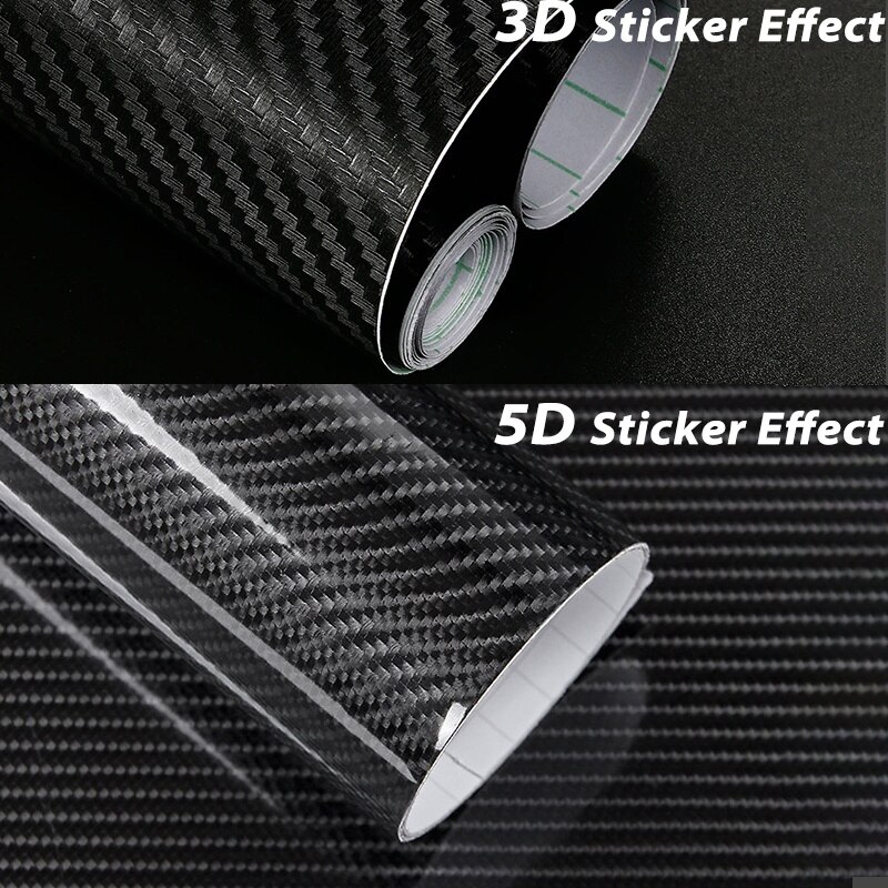 Autocollants 5D en Fiber de carbone, bande de Protection anti-rayures pour seuil de porte de voiture, Film Anti-Collision pour automobile