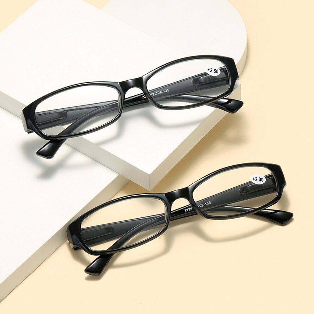 Gafas de lectura clásicas para hombre y mujer, lentes de lectura con montura negra para presbicia, de primavera, + 1,0 + 1,5 + 2,0 + 2,5 A + 4,0 Unisex
