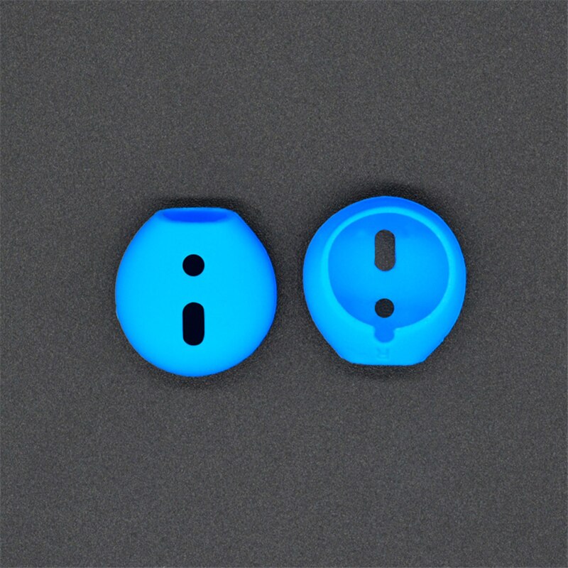 2pcs/Pair In-Ear Earbud for Airpods Wireless Bluetooth for iPhone 4S 5 6 7 Earphones Ear Pads Caps Cover Case Earpads Eartips: Blue