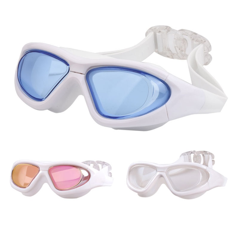 Gafas de natación graduadas para miopía, lentes ópticos de silicona para piscina, antiniebla, impermeables, para hombres y mujeres