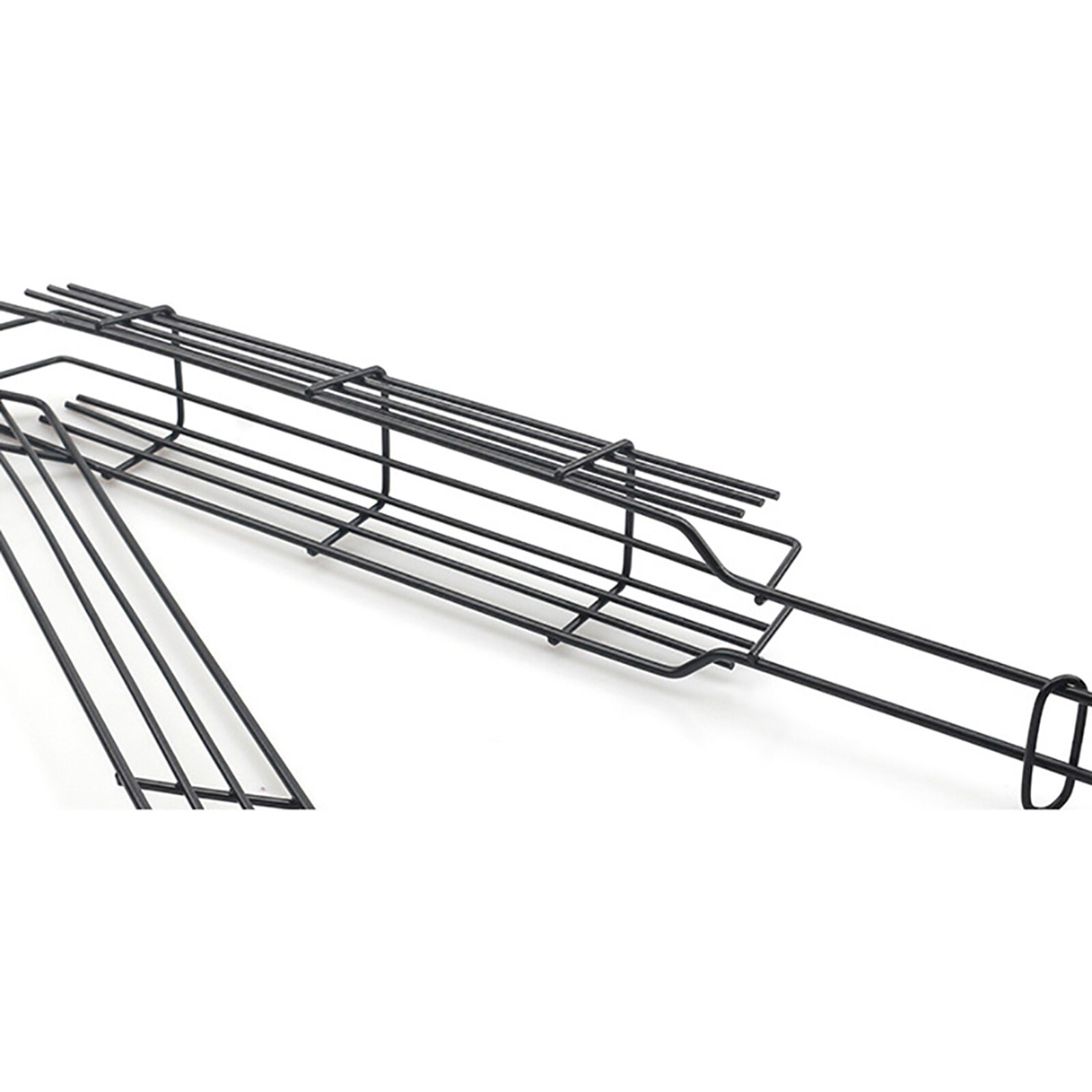 Grilling Basket Outdoor BBQ Rack Grill Mesh Long Handle Barbecue Basket Perfect For Grilling Vegetables Potatoes Chops Kabob