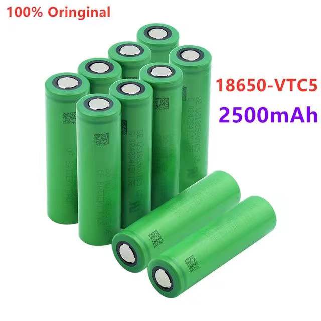 3.7V Volt Rechargeable US18650 VTC5 2500mAh VTC5 18650 Battery Replacement 3.7V 2500mAh 18650 Batteries