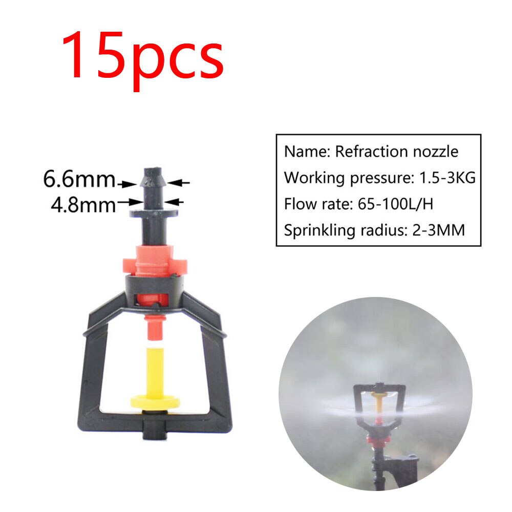 Drip Irrigation Watering Sprinkler Dripper Greenhouse Garden Adjustable Mist Emitters Stake Micro Spray Rotating Nozzle