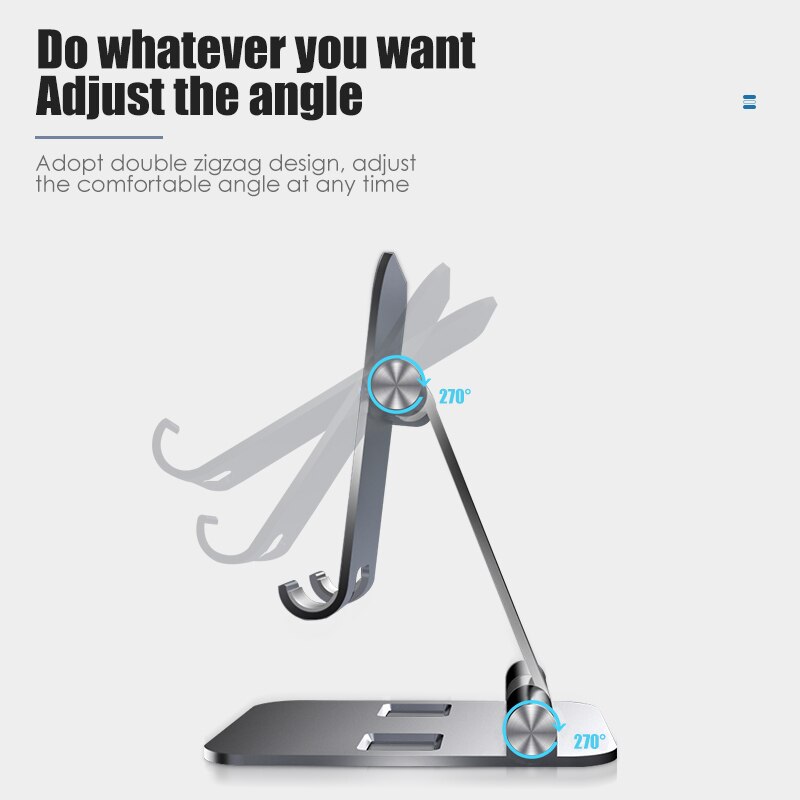 Universal Alloy Foldable Desktop Tablet Stand For Samsung Huawei iPad 9.7 10.2 Pro 11 Air 4 Tablet Holder Tablette Phone Support