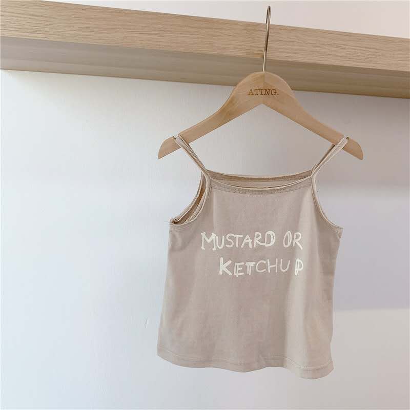 Kinderkleding Zomer Producten Meisjes Koreaanse Versie Van De Zomer Brief Hemdje Vest